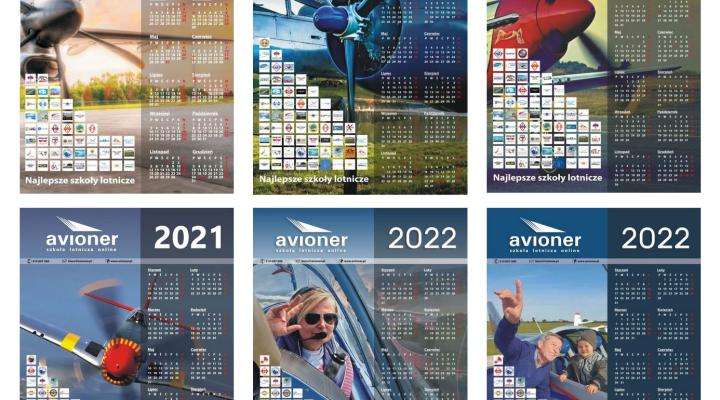 Kalendarze lotncize firmy Avioner