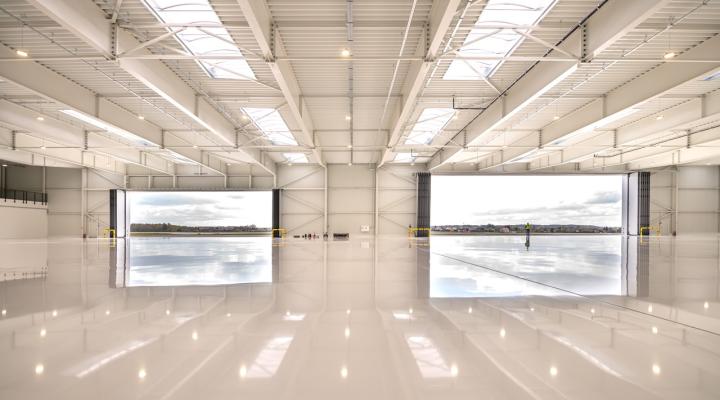 Nowy hangar dla lotnictwa General Aviation na gdańskim lotnisku (fot. Port Lotniczy Gdańsk)