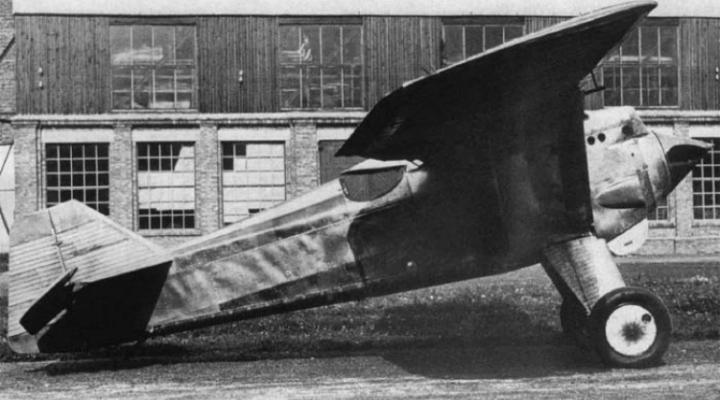 PZL P.1 - pierwszy prototyp, 1928 r., źródło Wikipedia Commons