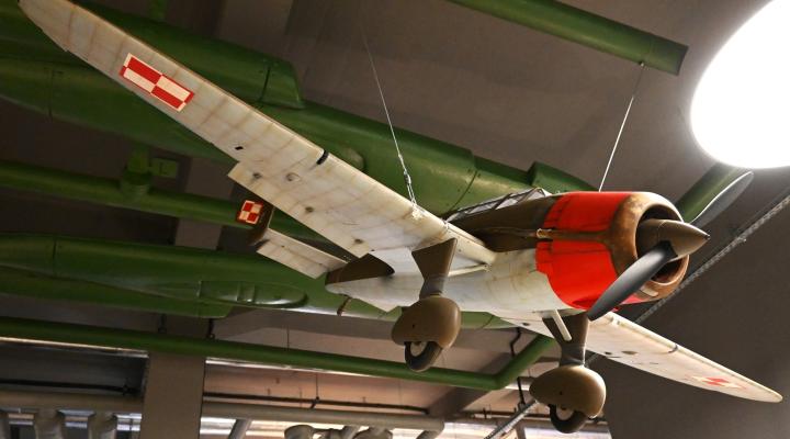Model samolotu PZL.46 "Sum" w Muzeum Lotnictwa Polskiego w Krakowie (fot. Muzeum Lotnictwa Polskiego)