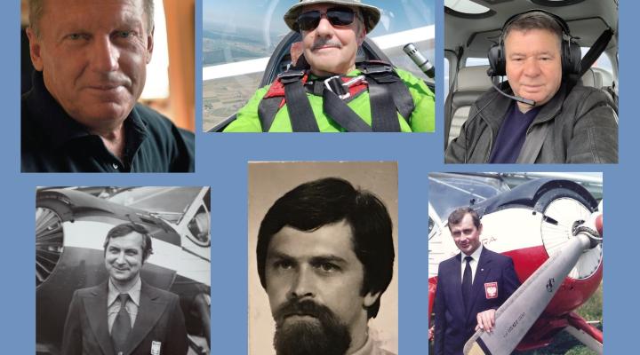 Andrzej Augustynek, Zbigniew Batkiewicz, Ireneusz Biela, Paweł Janisiewicz, Edward Popiołek, Marian Wieczorek (fot. Aeroklub Krakowski)