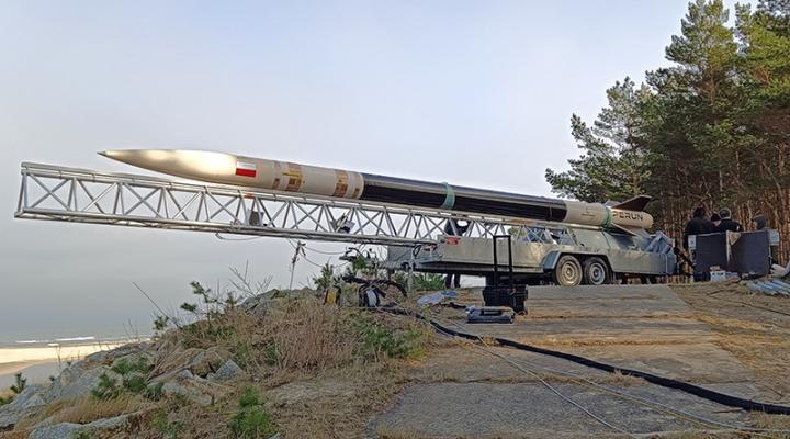Perun - polska rakieta stworzona przez gdyńską firmę SpaceForest (fot. SpaceForest)