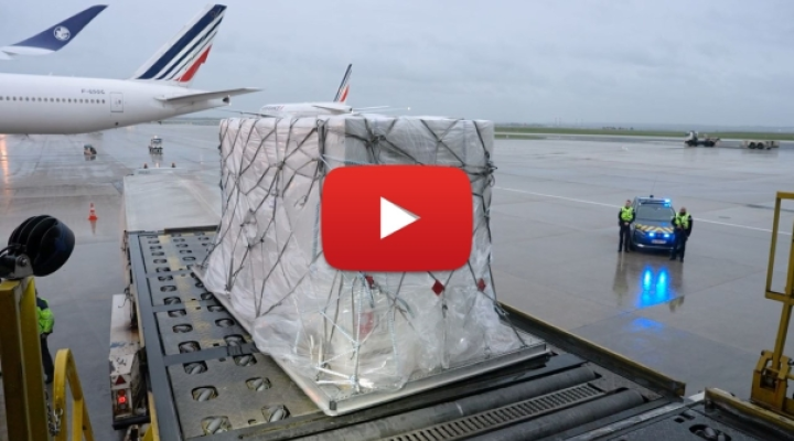 Air France Cargo przetransportował sarkofag Ramzesa II (fot. Air France)