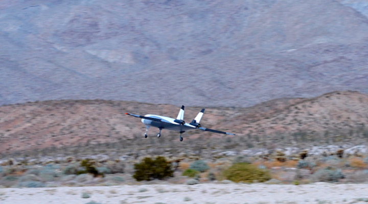 Kona - prototyp podskalowego UAV w locie (fot. Natilus)