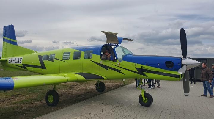 Samolot PAC 750 XL na Lotnisku Nowy Targ (fot. Robert Koprowski)
