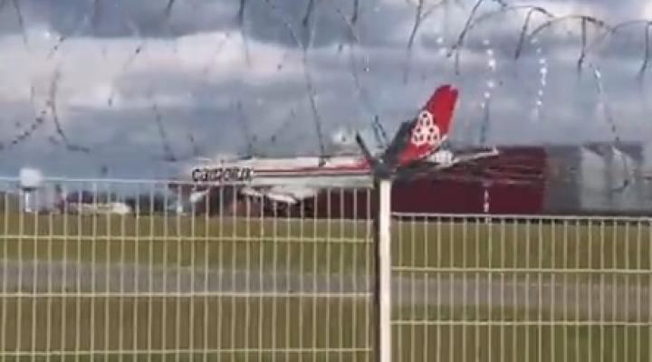 Twarde lądowanie B744 Cargolux, fot. youtube