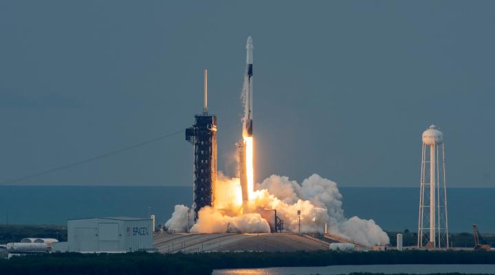 Axiom Mission 2 (Ax-2) - start prywatnej misji  astronautów na Międzynarodową Stację Kosmiczną z przylądka Canaveral na Florydzie (fot. SpaceX)