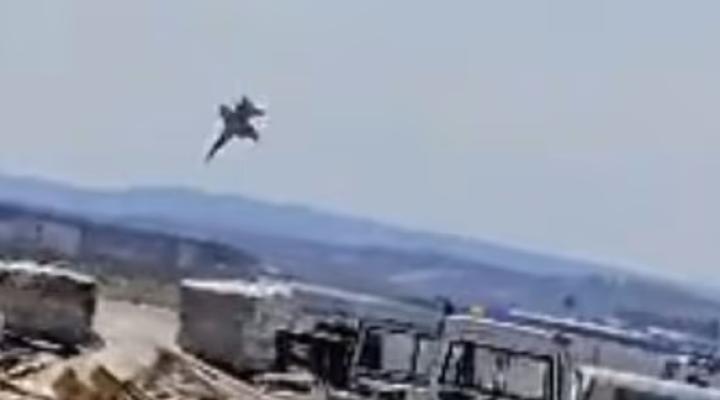 Katastrofa hiszpańskiego F-18, fot. youtube