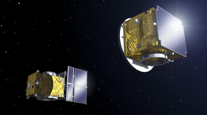 Satelity misji Proba-3 (fot. cbkpan.pl)