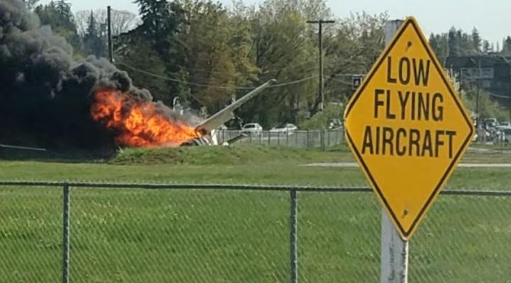 Wypadek Cessny 182 w Kanadzie, fot. cbc.ca