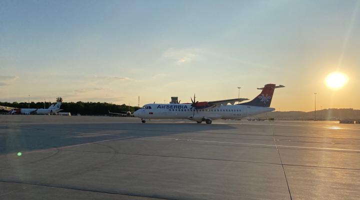 Air Serbia w Porcie Lotniczym Kraków (fot. Kraków Airport)