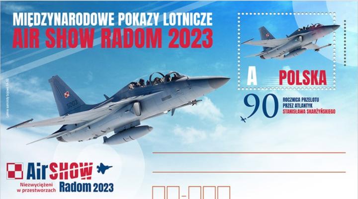 Międzynarodowe Pokazy Lotnicze Air Show Radom 2023 - kartka pocztowa (fot. Poczta Polska)