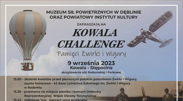 "Kowala Challege" pamięci Żwirki i Wigury - piknik historyczny w Kowali (fot. Powiatowy Instytut Kultury)
