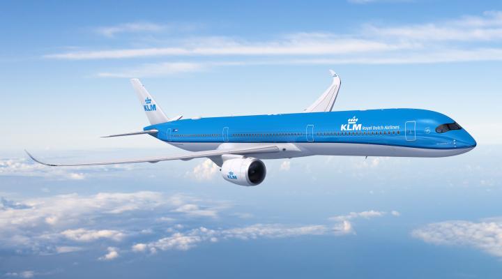 A350 KLM podczas lotu (fot. KLM)