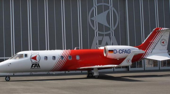 Learjet 60 należący FAI Air Ambulance