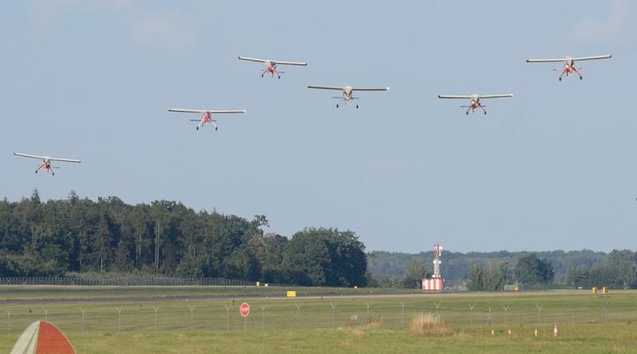 Rajd Wilgami - przylot na lotnisko w Świdniku (fot. Jakub Baltyn, Aeroklub Świdnik)