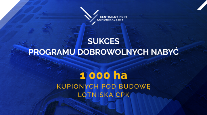 Sukces Programu Dobrowolnych Nabyć. Tysiąc hektarów kupionych pod budowę lotniska CPK (fot. CPK)