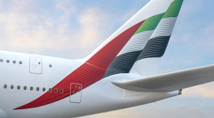 A380 - ogon samolotu linii Emirates (fot. Emirates)