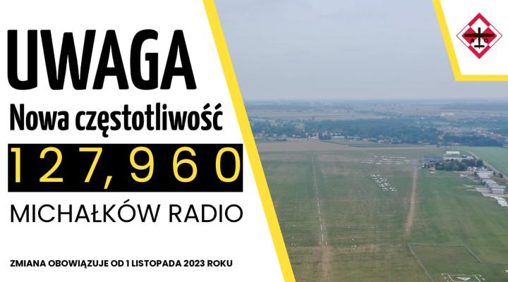 Nowa częstotliwość na lotnisku Michałków (fot. Aeroklub Ostrowski)