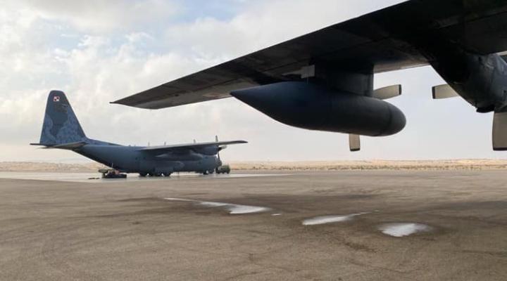 C-130 Hercules polskich Sił Zbrojnych na lotnisku w Egipcie (fot. Sebastian Indra, MSZ)