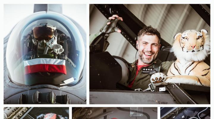 Polscy lotnicy i ich przynoszące szczęście maskotki (fot. DGRSZ)