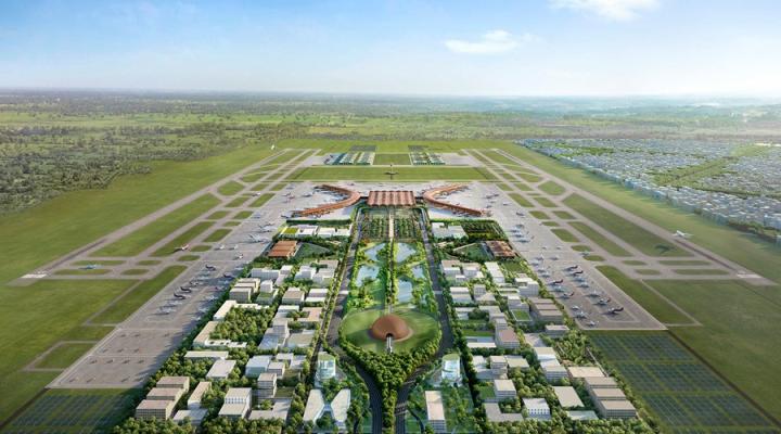 Lotnisko dla Phnom Penh, stolicy Kambodży - wizualizacja (fot. Foster + Partners)