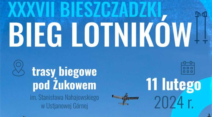 XXXVII Bieszczadzki Bieg Lotników - plakat (fot. bieglotnikow.pl)