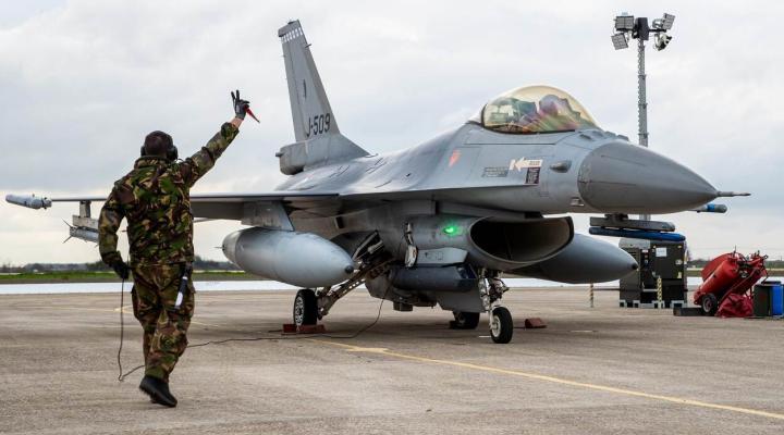 F-16 należący do Królewskich Holenderskich Sił Powietrznych (fot. Ministerstwo Obrony Holandii)