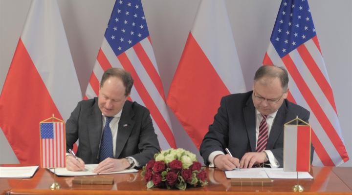 Podpisanie polsko-amerykańskiego porozumienia w zakresie ochrony lotnictwa cywilnego (fot. ULC)