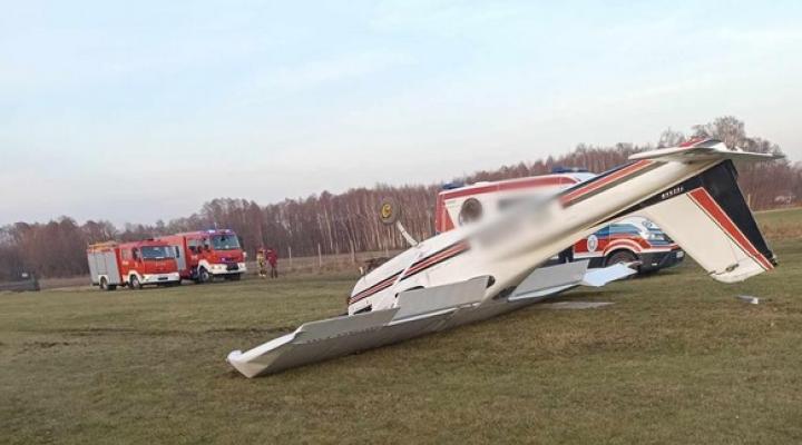 Wypadek samolotu w Milewie