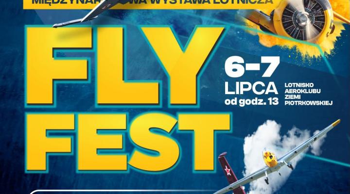 Fly Fest 2024 - plakat (fot. Aeroklub Ziemi Piotrkowskiej)