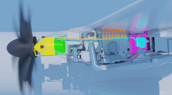 Schemat przekrojowy demonstratora Cryoprop (fot. Airbus)