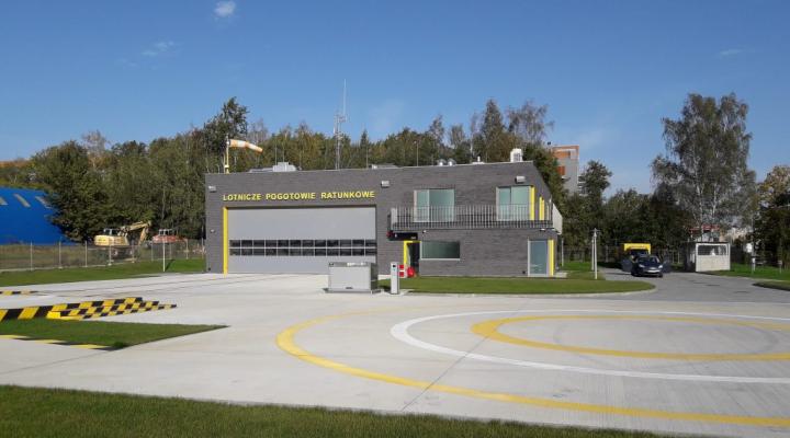 Baza Lotniczego Pogotowia Ratunkowego na lotnisku w Muchowcu (fot. lpr.com.pl)