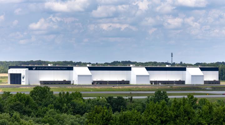 Overture Superfactory w Greensboro w Północnej Karolinie (fot. Boom Supersonic)