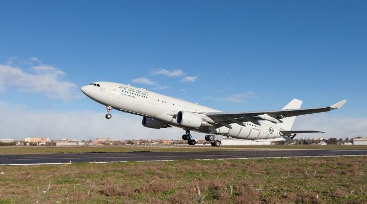 A330 MRTT Królestwa Arabii Saudyjskiej - start (fot. Airbus)