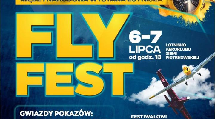 XII Pokazy Lotnicze Fly Fest - plakat z gwiazdami (fot. Aeroklub Ziemi Piotrkowskiej)