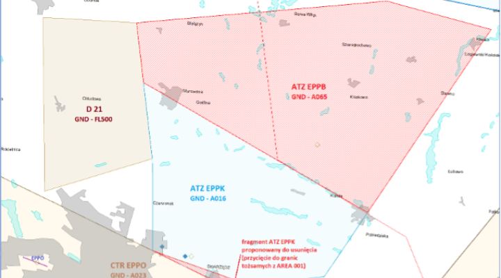 Zmniejszenie ATZ EPPK do granic poziomych AREA Kobylnica (AREA 001) oraz usunięcie ATZ EPPB