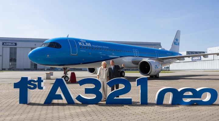 Linie KLM odebrały pierwszego Airbusa A321neo (fot. Airbus)