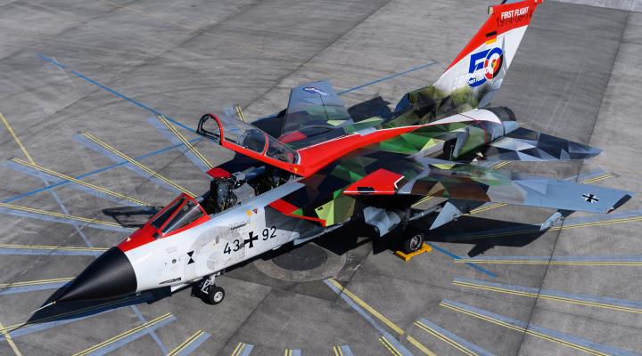 Panavia Tornado w okazjonalnym malowaniu z okazji 50 rocznicy oblotu, fot. Airbus