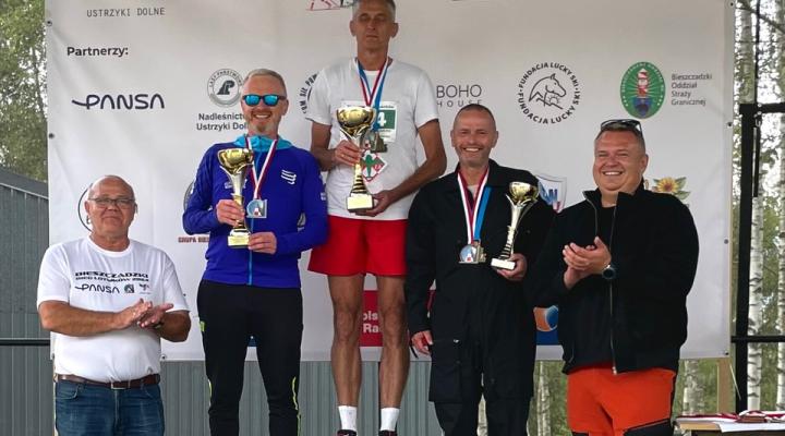 I Mistrzostwa Polski Pilotów w Biegach Górskich - podium na dystansie półmaratonu (fot. Sławomir Cichoń)