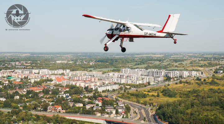 PZL-104 Wilga w locie (fot. Grupa Spotterska LGS)