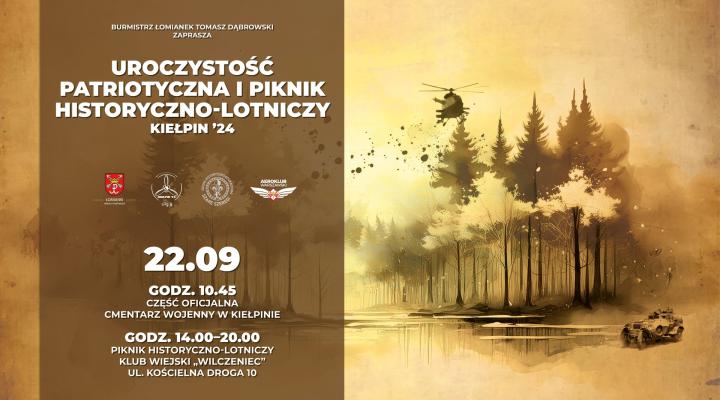 Piknik historyczno-lotniczy Kiełpin'24 (fot. Gmina Łomianki)