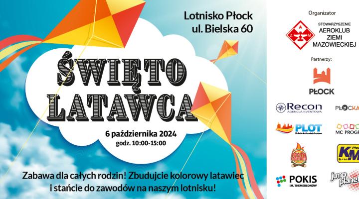 Święto Latawca 2024 w Płocku (fot. Aeroklub Ziemi Mazowieckiej)