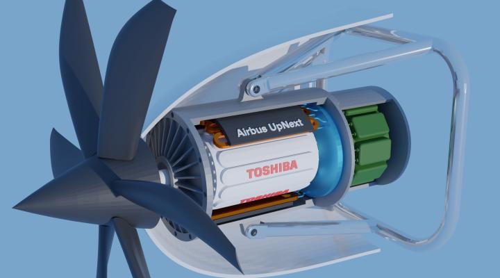 Airbus i Toshiba będą współpracować w celu wspólnego opracowania silnika wykorzystującego nadprzewodnictwo (fot. Airbus)