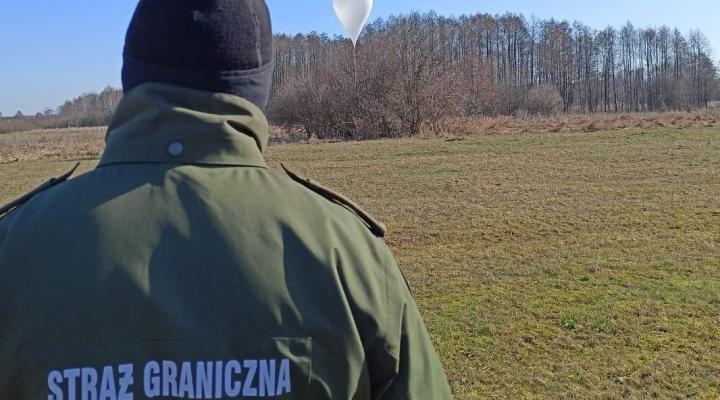 Balony na białoruskiej granicy, fot. Straż Graniczna