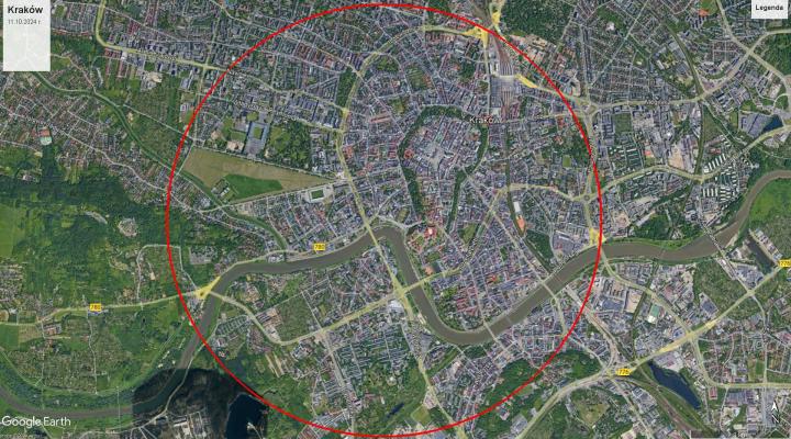 Strefa zakazu lotów R o desygnatorze EPR 946 (fot. Służba Ochrony Państwa)