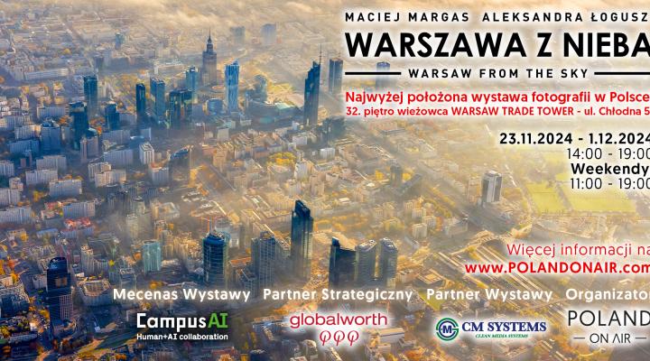 Warszawa z nieba - wystawa (fot. Poland On Air - Polska z Nieba)