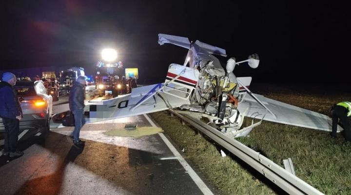 Wypadek Cessny 172 w pobliżu Wurzburga, fot. radiogong
