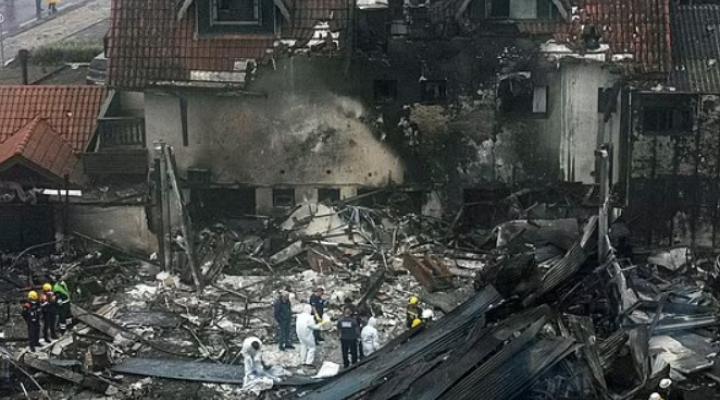 Miejsce katastrofy Pipera 42 w Brazylii, fot. Daily Mail