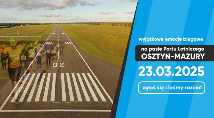 Odlotowa 5 - bieg po pasie startowym lotniska Olsztyn-Mazury (fot. Odlotowa 5 - Olsztyn Mazury)
